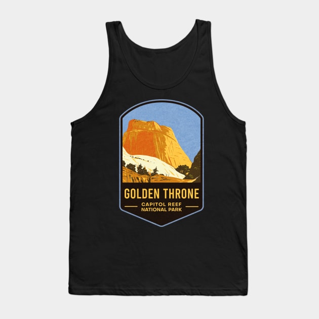 Golden Throne Capitol Reef National Park Tank Top by JordanHolmes